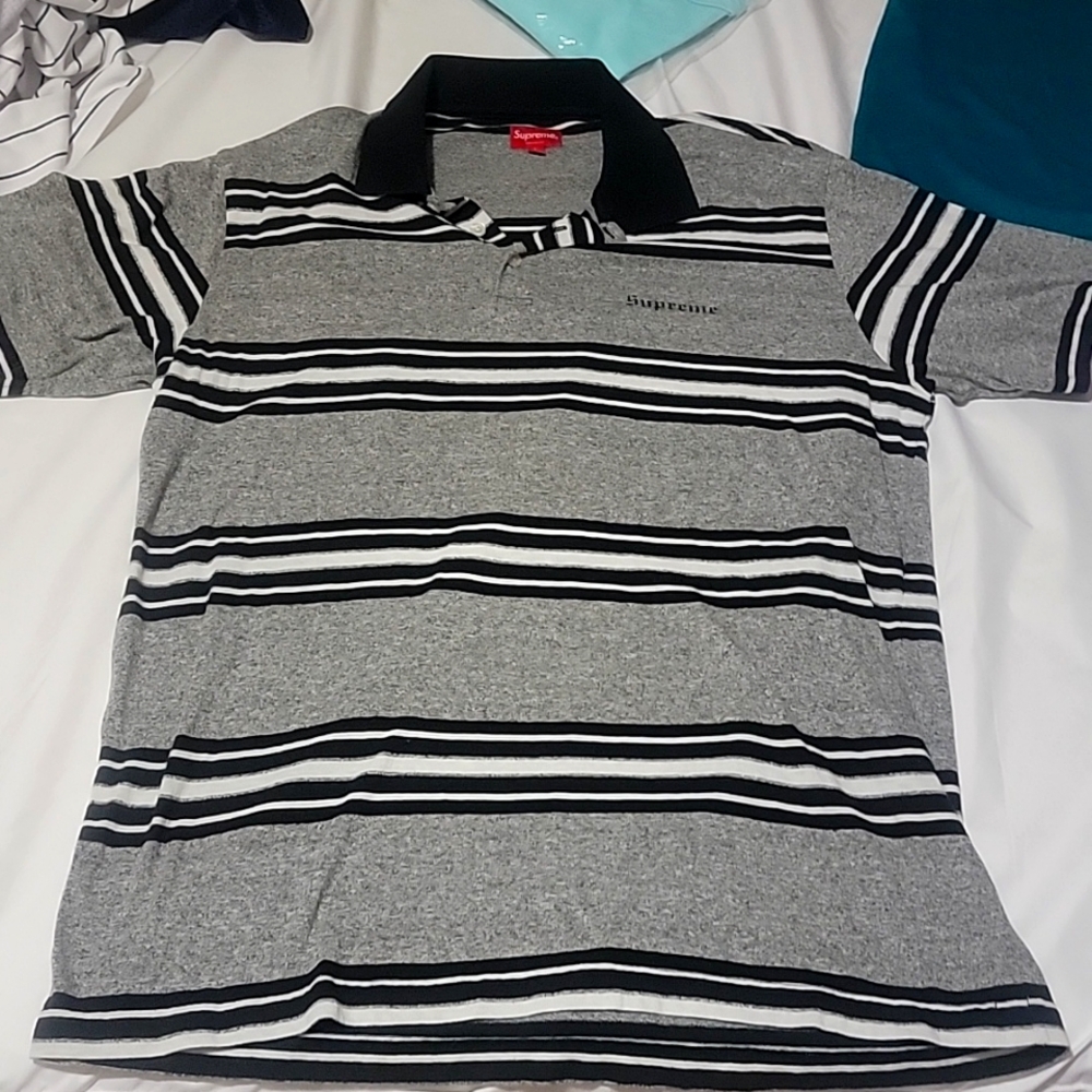Supreme Heather Stripe polo